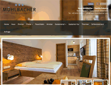 Tablet Screenshot of haus-muehlbacher.com